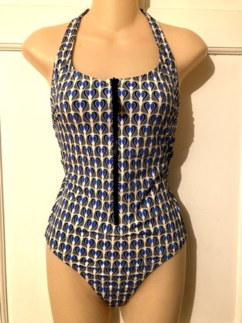 J Crew Halter Swim Print Suit size 4